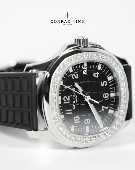 Patek Aquanaut 5067A-001 Black dial Diamond Bezel Black Rubber Strap 2015 35.6 mm. Fullset  รูปที่ 9