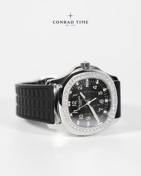 Patek Aquanaut 5067A-001 Black dial Diamond Bezel Black Rubber Strap 2015 35.6 mm. Fullset  รูปที่ 8