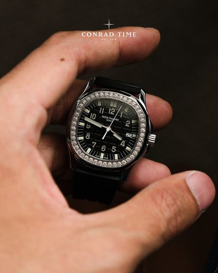 Patek Aquanaut 5067A-001 Black dial Diamond Bezel Black Rubber Strap 2015 35.6 mm. Fullset  รูปที่ 4