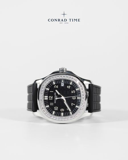 Patek Aquanaut 5067A-001 Black dial Diamond Bezel Black Rubber Strap 2015 35.6 mm. Fullset  รูปที่ 7