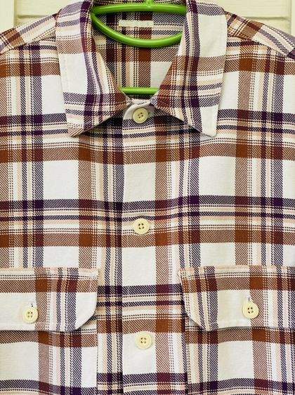 เสื้อเชิ้ตแจ็กเก็ต GU Oversized CPO Check Shirt Jacket (S อก-43) มือสอง รูปที่ 3