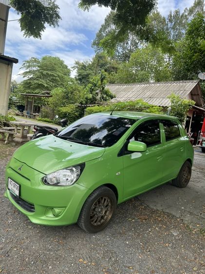 รถ Mitsubishi Mirage 1.2 GLS สี เขียว