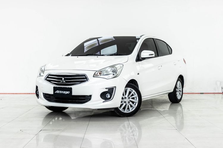 Mitsubishi Attrage 2014 1.2 GLS Sedan เบนซิน ไม่ติดแก๊ส เกียร์อัตโนมัติ ขาว