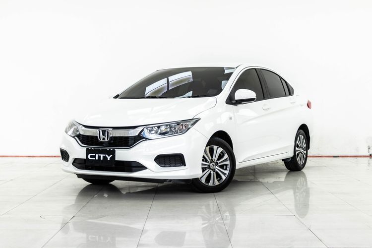 Honda City 2018 1.5 S Sedan เบนซิน ไม่ติดแก๊ส เกียร์อัตโนมัติ ขาว