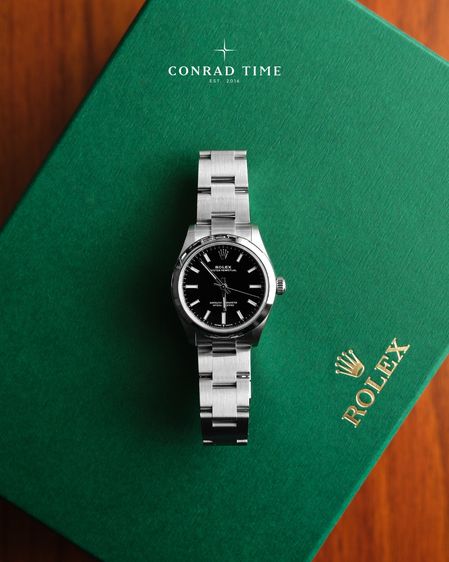 New Rolex Oyster Perpetual 277200 Black Dial Oyster Steel 2026 31mm. Fullset 