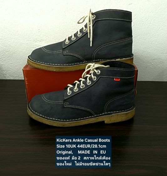 KicKers Ankle Casual Boots, Men's 10UK 44EU/28.1cm Original ของแท้ มือ2 สภาพใกล้เคียงของใหม่, รองเท้า Kickers หนังแท้ พื้นเต็ม ไม่มีตำหนิใดๆ รูปที่ 15