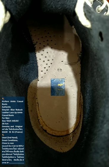KicKers Ankle Casual Boots, Men's 10UK 44EU/28.1cm Original ของแท้ มือ2 สภาพใกล้เคียงของใหม่, รองเท้า Kickers หนังแท้ พื้นเต็ม ไม่มีตำหนิใดๆ รูปที่ 17