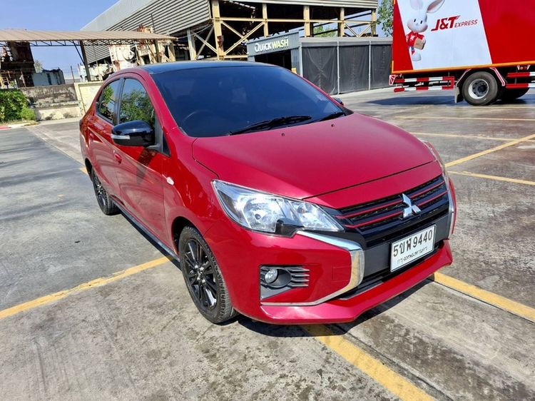 Mitsubishi Attrage 2021 1.2 GLS Sedan เบนซิน ไม่ติดแก๊ส เกียร์อัตโนมัติ แดง รูปที่ 2