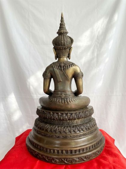 พระพุทธมหาธรรมราชา วัดไตรภูมิ จ.เพชรบูรณ์ ปี2560 เนื้อโลหะทองเหลือง หน้าตัก 9 นิ้ว รูปที่ 3