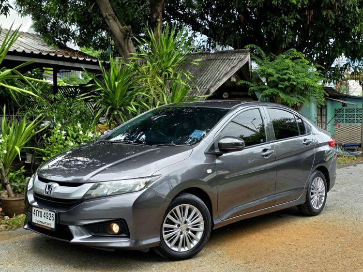 Honda City 2015 1.5 S Sedan เบนซิน ไม่ติดแก๊ส เกียร์อัตโนมัติ เทา