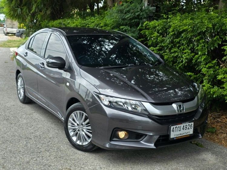 Honda City 2015 1.5 S Sedan เบนซิน ไม่ติดแก๊ส เกียร์อัตโนมัติ เทา รูปที่ 4