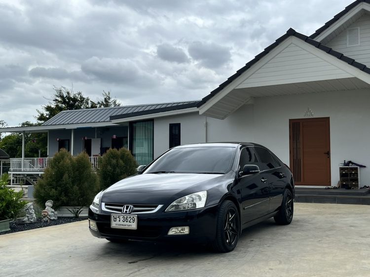 Honda Accord 2004 3.0 V6 i-VTEC Sedan เบนซิน ไม่ติดแก๊ส เกียร์อัตโนมัติ ดำ