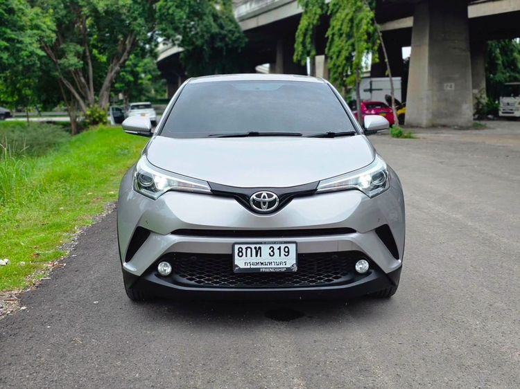 Toyota C-HR 2019 1.8 Hybrid Mid Utility-car เบนซิน ไม่ติดแก๊ส เกียร์อัตโนมัติ เทา รูปที่ 3