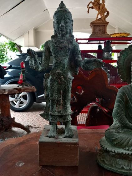 เทวรูปเนื้อสำริดเก่าโบราณสภาพเยี่ยม รูปที่ 11
