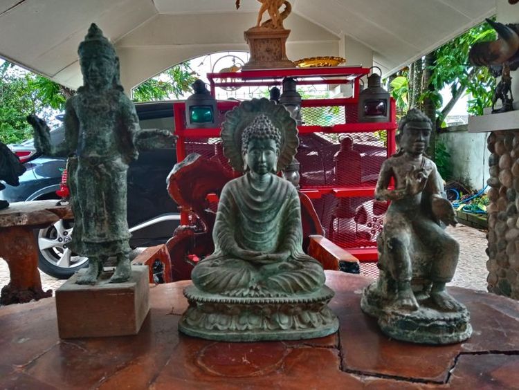 เทวรูปเนื้อสำริดเก่าโบราณสภาพเยี่ยม รูปที่ 9