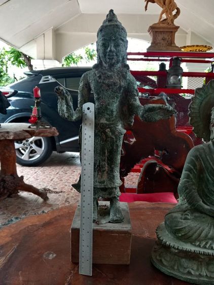 เทวรูปเนื้อสำริดเก่าโบราณสภาพเยี่ยม รูปที่ 6
