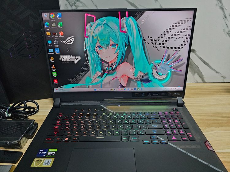 ROG StrixScar 17 i9-12900H Ram32 ddr5 RTX 3060 17.3" 2.5K+ IPS 240Hz สภาพสวย เหมือนใหม่ รูปที่ 2