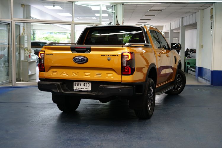Ford Ranger 2022 2.0 Hi-Rider Wildtrak Pickup ดีเซล ไม่ติดแก๊ส เกียร์อัตโนมัติ เหลือง รูปที่ 4