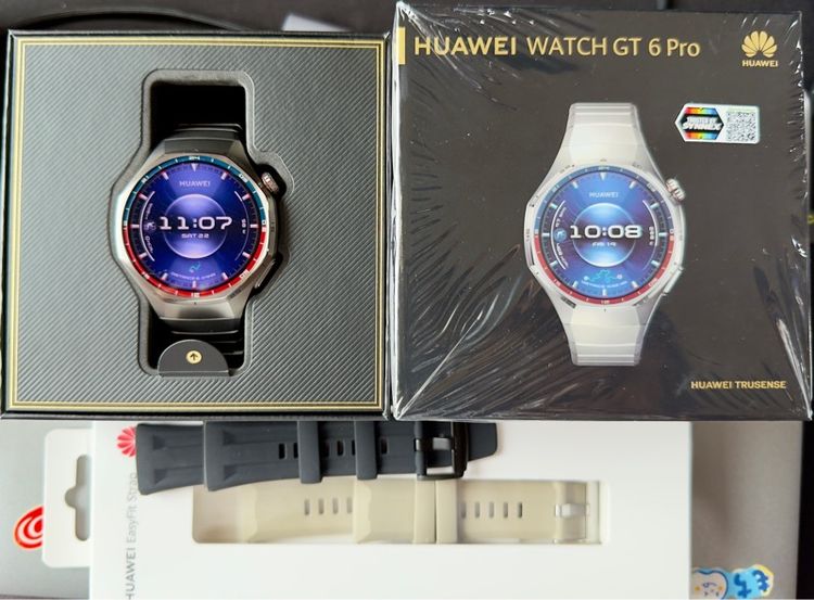เงิน HUAWEI WATCH GT 6 Pro (รุ่น 46mm สายไทเทเนียม) ราคา 4,900บาท