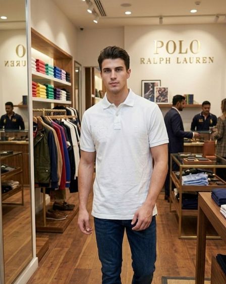 เสื้อโปโล ขาว แขนสั้น Polo Ralph Lauren