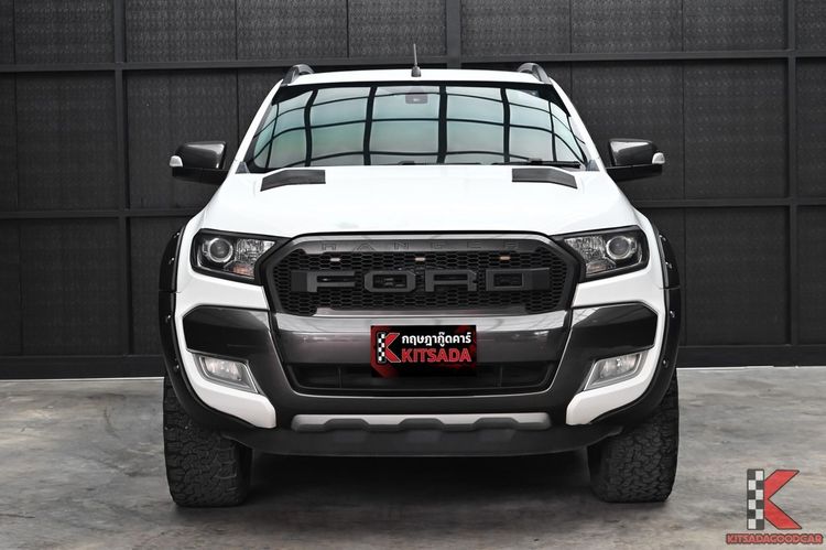 Ford Ranger 2016 2.2 Hi-Rider Wildtrak Pickup ดีเซล ไม่ติดแก๊ส เกียร์อัตโนมัติ ขาว รูปที่ 2