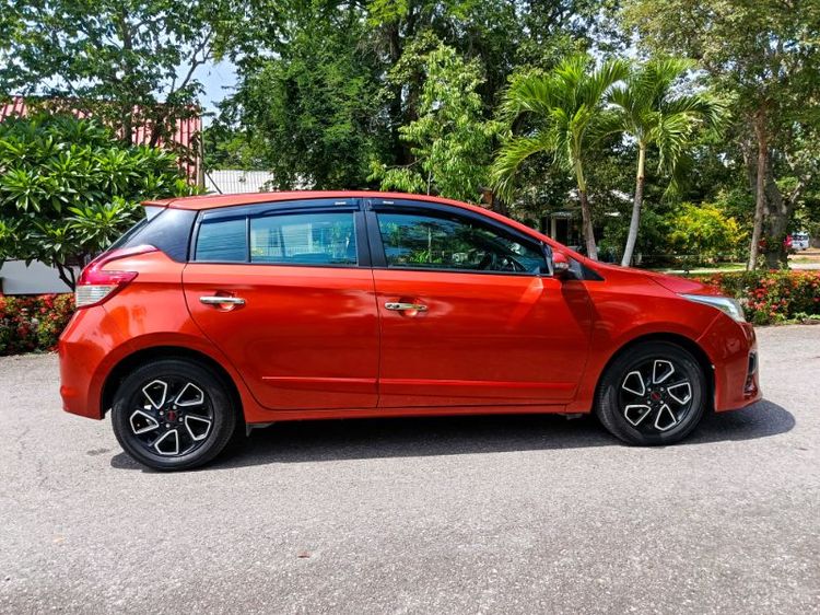 Toyota Yaris 2014 1.5 G Sedan เบนซิน ไม่ติดแก๊ส เกียร์อัตโนมัติ ส้ม รูปที่ 4