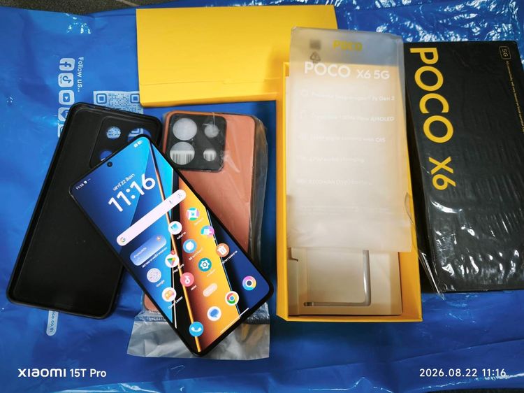 Xiaomi 256 GB POCO x6 5G ครบกล่อง อุปกรณ์ไม่เคยใช้ ใช้งานปกติ เจ้าของขายเอง