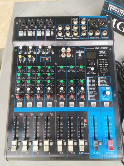 YAMAHA MG10XUF (แท้สยามมิวสิค) มิกซ์อนาล็อกช่องเสียบไมค์ 4 ช่อง สเตอริโอ 6 ช่อง