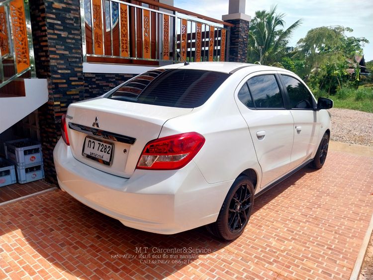 Mitsubishi Attrage 2019 1.2 GLX Sedan เบนซิน ไม่ติดแก๊ส เกียร์อัตโนมัติ ขาว รูปที่ 2