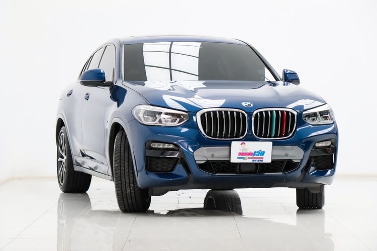 BMW X4 2021 2.0 xDrive20d M Sport 4WD Sedan ดีเซล ไม่ติดแก๊ส เกียร์อัตโนมัติ น้ำเงิน รูปที่ 4
