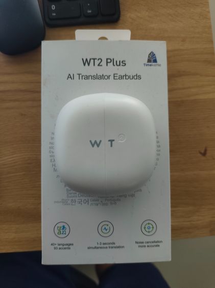 หูฟังแปลภาษาเรียลไทม์ Timekettle WT2 Plus AI สภาพครบกล่อง ศูนย์ไทย