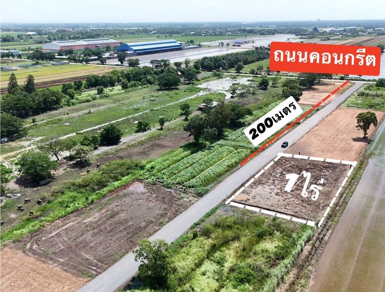 ที่ดินคลองหลวง ผังชมพู น้ำไฟครบ เหมาะทำบ้านสวน โกดัง รูปที่ 4