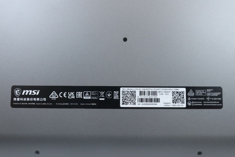MSI Modern A16 Ryzen 7 170 RAM16.512GB รูปที่ 12
