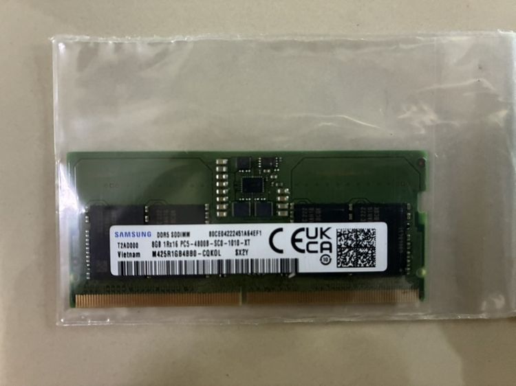 RAM Notebook 16 GB (8x2) DDR5 Bus 4800 Samsung รูปที่ 2