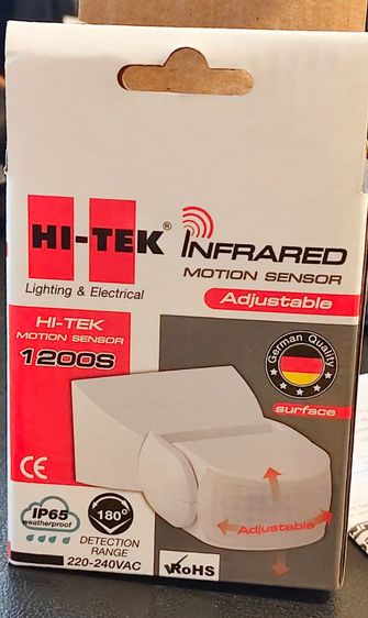 ติดตั้งอุปกรณ์รักษาความปลอดภัย HItek เซ็นเซอร์ตรวจจับความเคลื่อนไหว   ( ของใหม่ )
