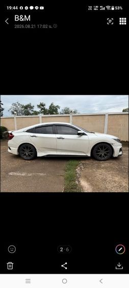 Honda Civic 2018 1.8 EL i-VTEC เบนซิน เกียร์อัตโนมัติ ขาว รูปที่ 2