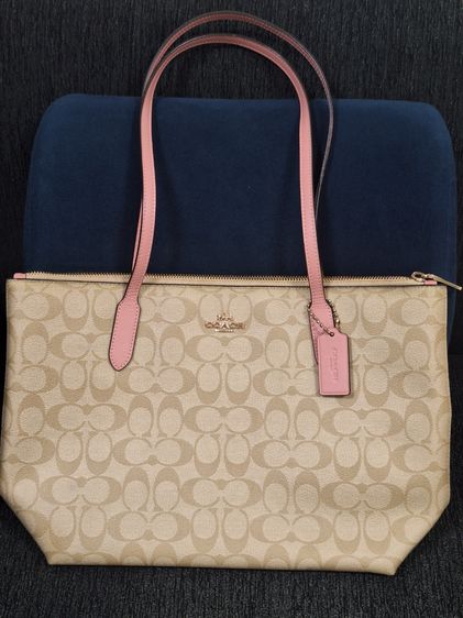 ผ้าใบ หญิง เนื้อ COACH กระเป๋าสะพายไหล่ (Tote Bag)
