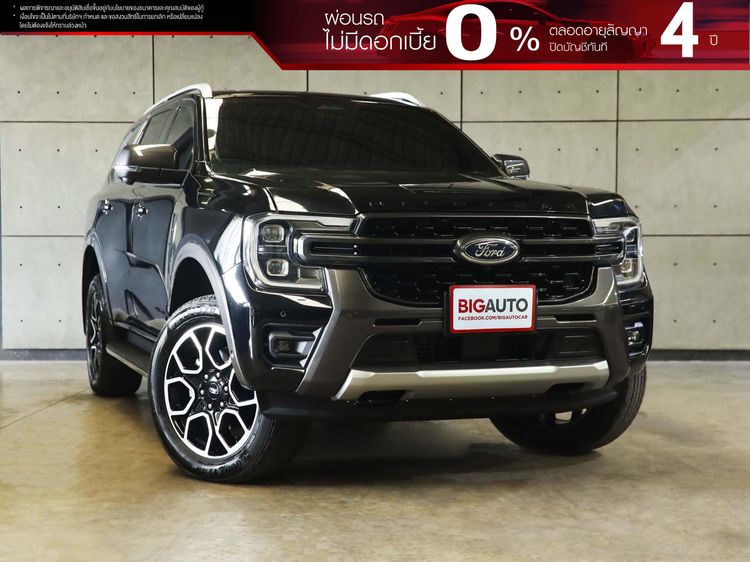 รถ Ford Everest 2.0 Bi-Turbo Wildtrak 4WD สี ดำ