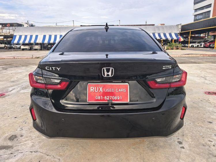 Honda City 2021 1.0 S Sedan เบนซิน ไม่ติดแก๊ส เกียร์อัตโนมัติ ดำ รูปที่ 4
