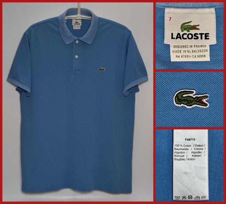 ⚠️รุ่นใหม่‼️เสื้อโปโล LACOSTE ของแท้ ORIGINAL SIZE 7