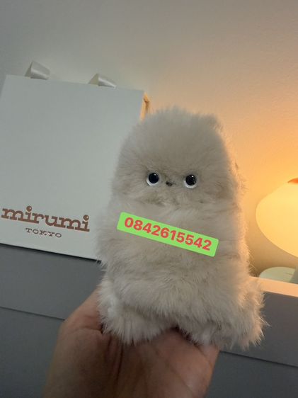 ตุ๊กตาชาร์มห้อยกระเป๋าหุ่นยนต์ AI ขนฟู Mirumi Tokyo