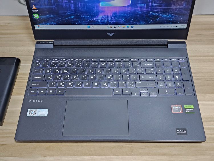 HP Victus Gaming Ryzen7 8845Hs+Ram16DDR5+ RTX 4050+ssd 1 TB+เครื่องสวย พร้อมใช้งาน รูปที่ 3