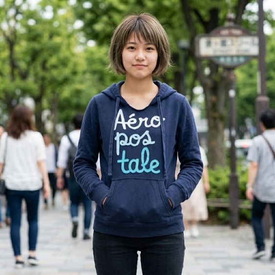🔥 เสื้อฮู้ด Aéropostale สีกรมท่า ลายปักใหญ่ สภาพสวย