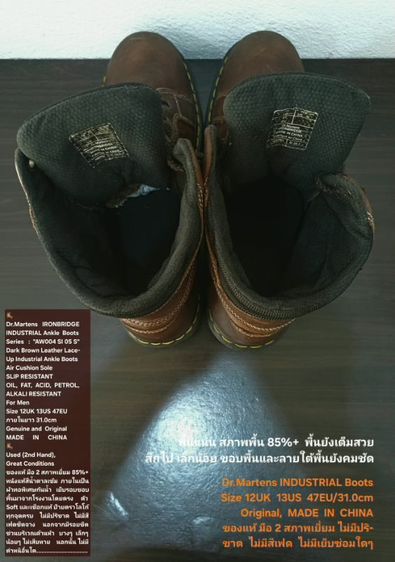 Dr.Martens INDUSTRIAL Ankle Boots, Men's 12UK 13US 47EU/31.0cm Original ของแท้ มือ 2 สภาพเยี่ยม, รองเท้า Dr.Martens หนังแท้ พื้นเต็ม สวยมาก รูปที่ 16