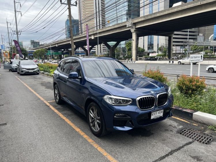 BMW X3 2020 2.0 xDrive20d M Sport Utility-car ดีเซล ไม่ติดแก๊ส เกียร์อัตโนมัติ น้ำเงิน รูปที่ 2