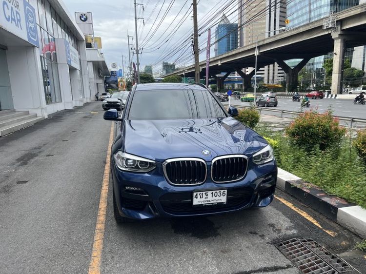 BMW X3 2020 2.0 xDrive20d M Sport Utility-car ดีเซล ไม่ติดแก๊ส เกียร์อัตโนมัติ น้ำเงิน