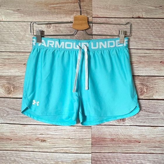 กางเกงขาสั้น ผู้หญิง ฟ้า under armour กางเกงวิ่งผ้ายืด