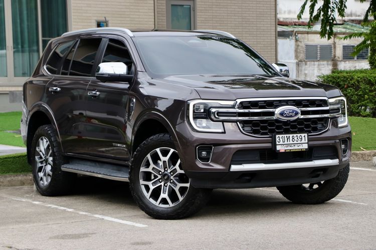 Ford Everest 2023 2.0 Titanium Plus 4WD Utility-car ดีเซล ไม่ติดแก๊ส เกียร์อัตโนมัติ น้ำตาล รูปที่ 3