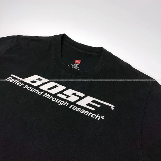 เสื้อยืดวินเทจ BOSE Promotional T-Shirt Better sound through research Tee Hanes Tagless แท้ Size M อก 19 ยาว 28 นิ้ว มือสอง 80's หายาก รูปที่ 2