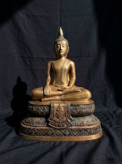 หลวงพ่อทอง วัดตะเครา ขนาดบูชา จ.เพชรบุรี ปี2500 หนหน้าตัก9นิ้ว